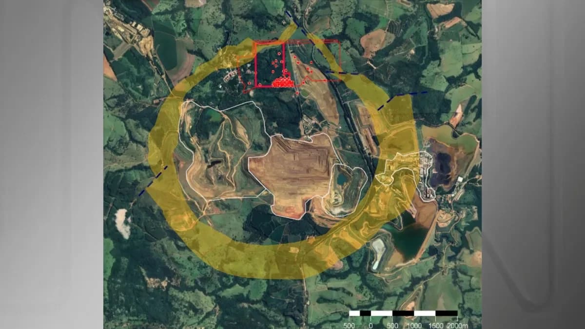 Imagem mostra área de projeto da St George em Araxá (MG)